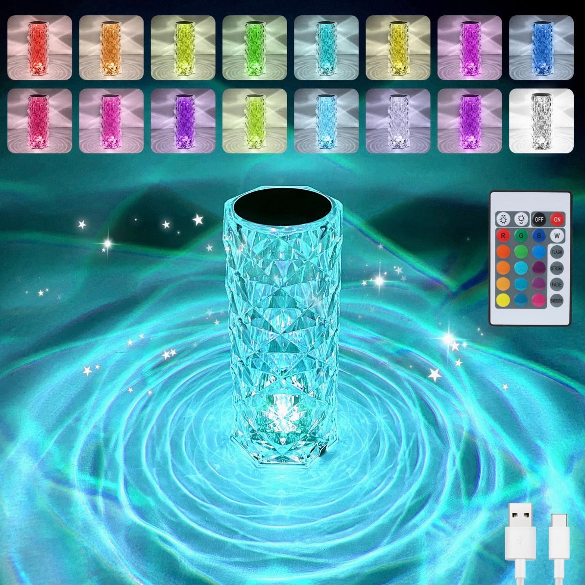 Lámpara Crystal Diamond Pro™