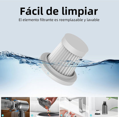 UltraClean - Aspirador potente 6 en 1 + 2 FILTROS GRATIS