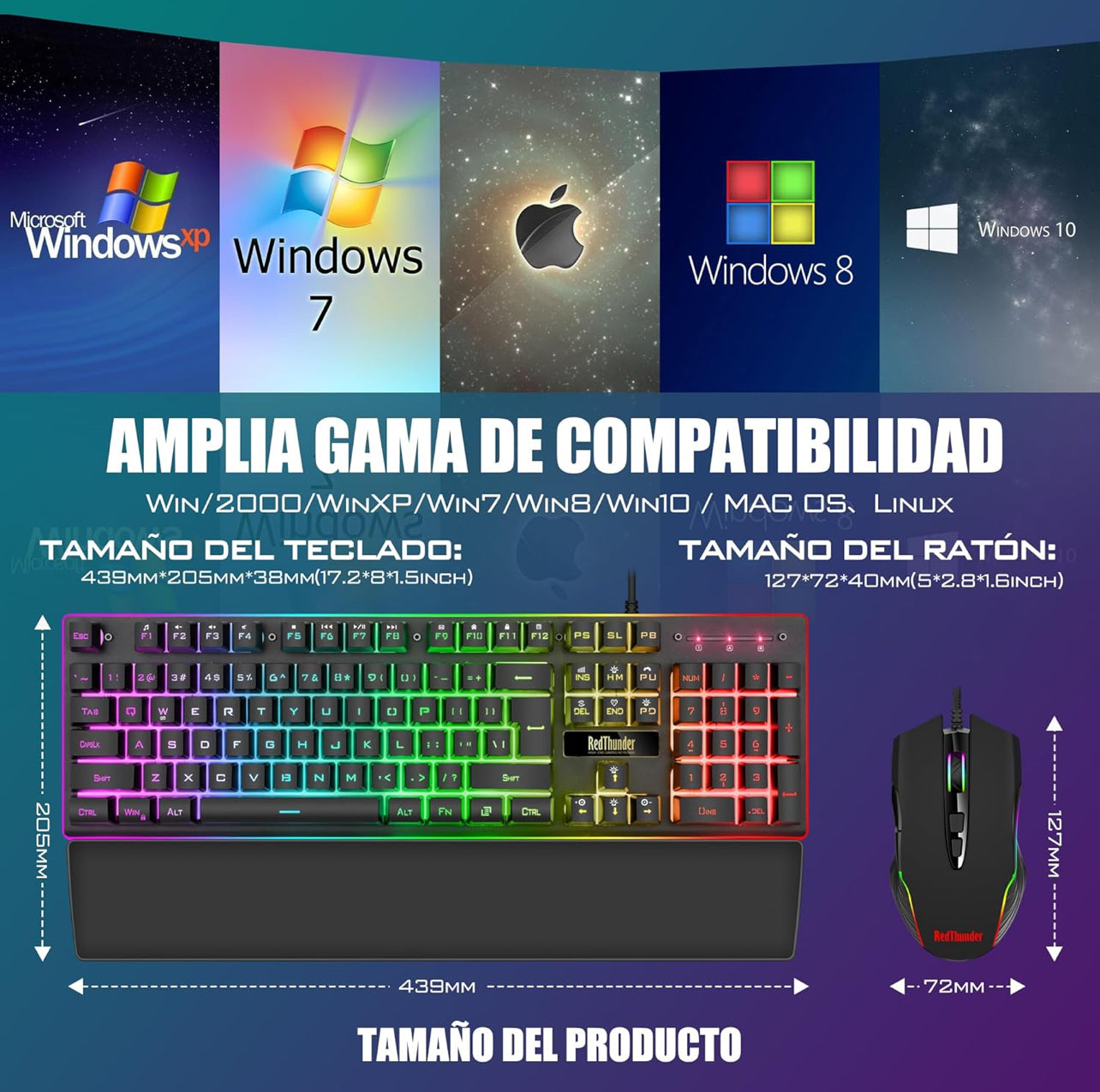 Juego 3 en 1 (Teclado, Ratón..)